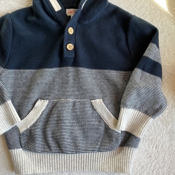 Cat & Jack Hooded Sweater - 18 Months - Picture 2 of 5